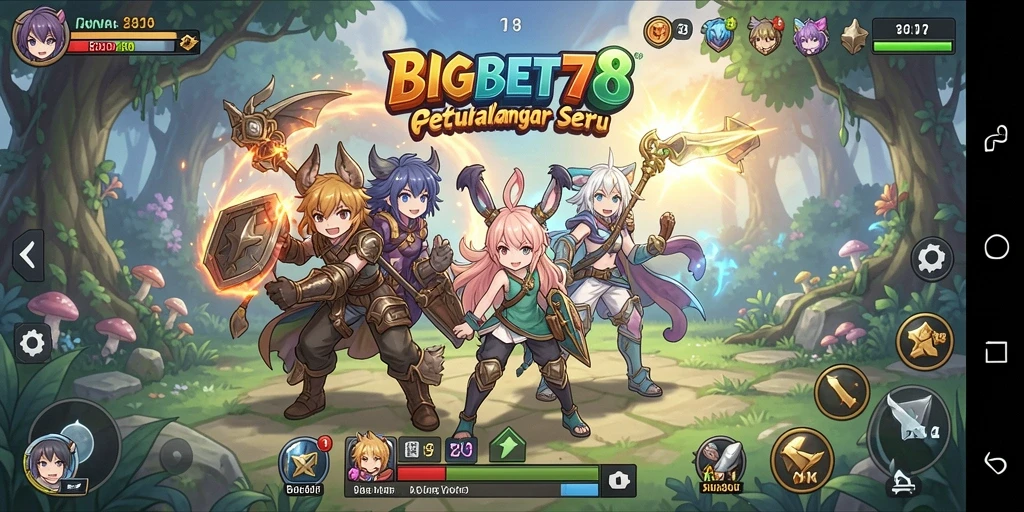 Tampilan gameplay seru dari game Anime BIGBET78.