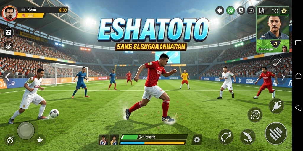 Tangkapan layar ESHATOTO menampilkan momen seru dalam permainan olahraga.