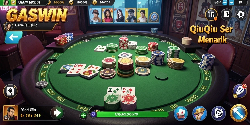 Tampilan gameplay seru di <strong>GASWIN</strong> dengan kartu QiuQiu.