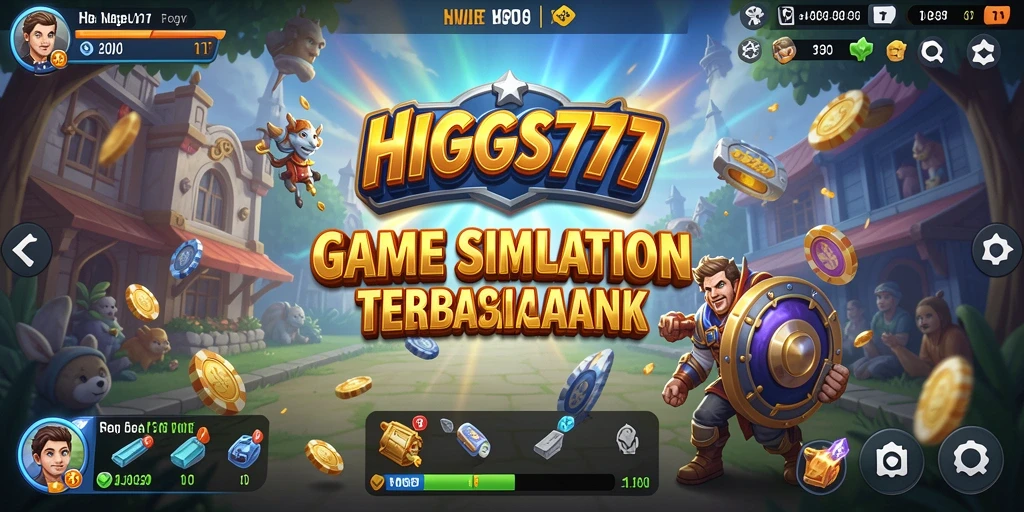 Screenshot utama HIGGS777 menampilkan gameplay Simulation yang seru dan interaktif.