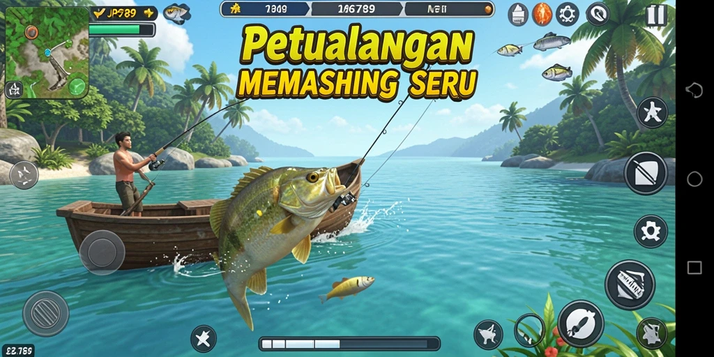 Tampilan menarik dari gameplay memancing di JP6789.