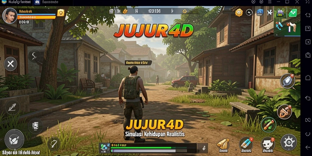 Screenshot gameplay JUJUR4D menampilkan aksi dan interaksi yang realistis.