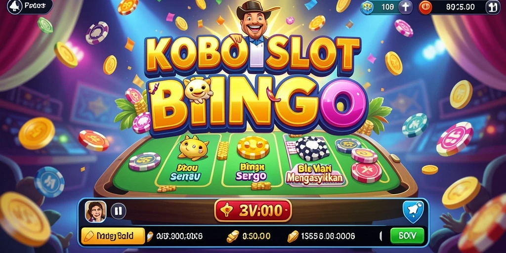 Tampilan gameplay KOBOISLOT dengan serunya permainan Bingo.