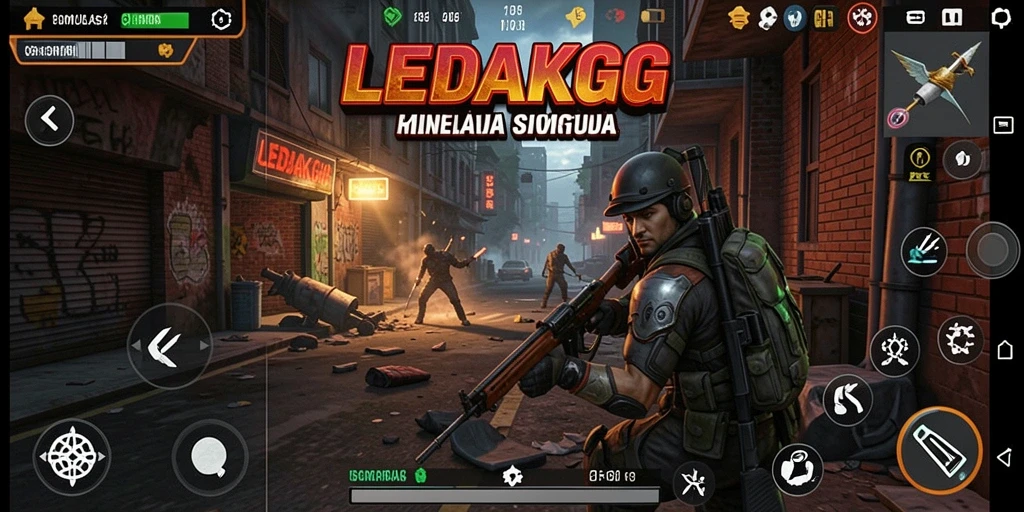 Tampilan gameplay menegangkan dengan grafis yang mengesankan.