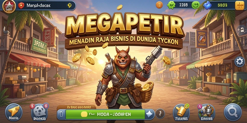 Tampilan gameplay yang strategis dalam MEGAPETIR, penuh tantangan dan keseruan.