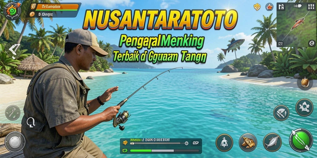 Screenshot gameplay NUSANTARATOTO menampilkan pengalaman memancing yang seru.