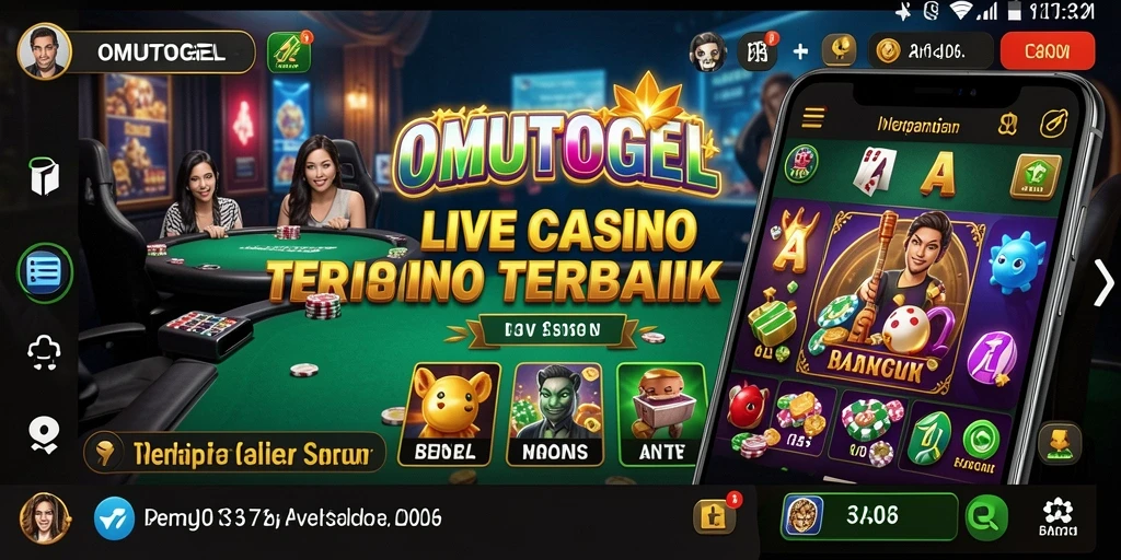 Screenshot gameplay Live Casino OMUTOGEL yang menarik dan interaktif.