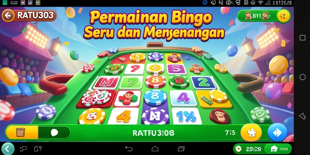 Tampilan gameplay Bingo yang menarik dan interaktif.